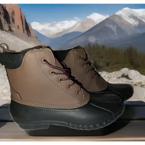 New! Lands' End Men's Dakota Waterproof Boots Insulated Warm Duck Boots SZ 13 3E
