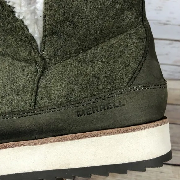 NEW Merrell Juno Pull On Boots Womens Size 8 Slipper Cozy Booties Insulated