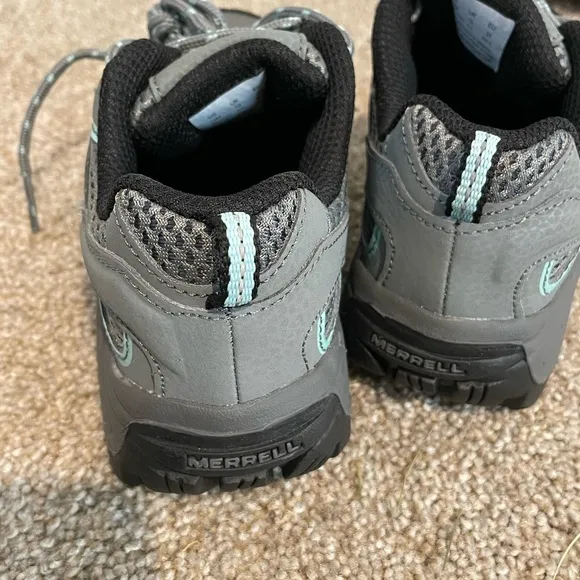 NEW Merrell Unisex Gray and Teal Hiking Shoes