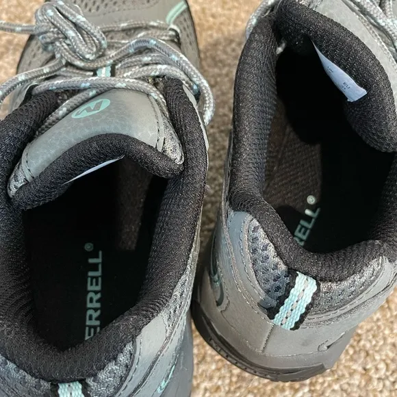 NEW Merrell Unisex Gray and Teal Hiking Shoes