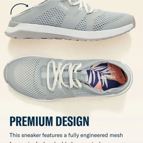NEW OluKai Womens Miki Orange Cross Training Shoes 7.5 sneakers 👟