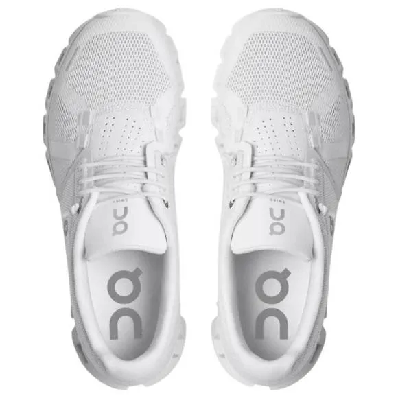 NEW ON RUNNING women's cloud 5 shoes in all white