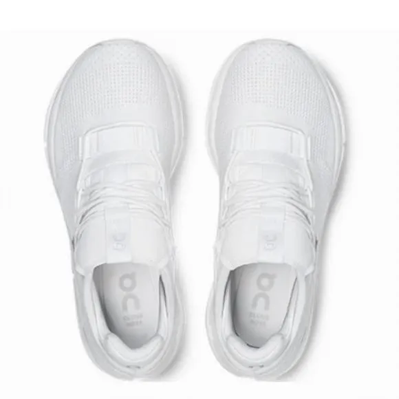 NEW ON RUNNING women's cloudnova running shoes in all white