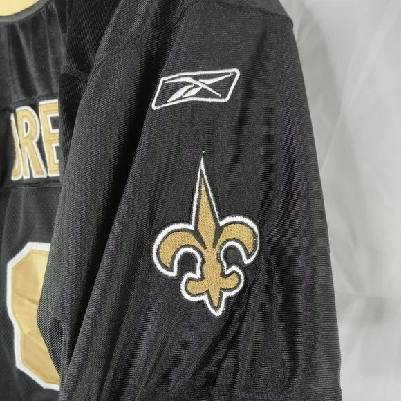 New Orleans Saints Drew Brees Stitch Reebok #9 NFL Players Jersey XXL