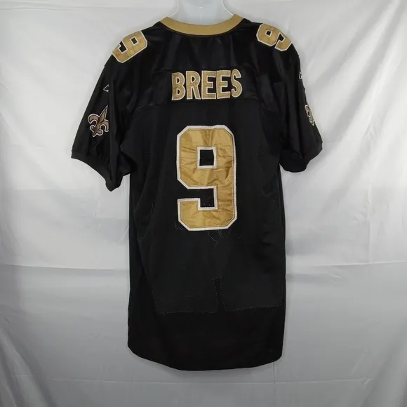 New Orleans Saints Drew Brees Stitch Reebok #9 NFL Players Jersey XXL
