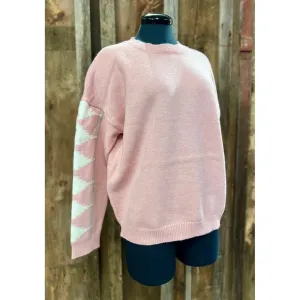 NEW Pink Knit with Detailed Sleeves