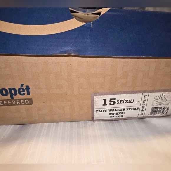 NEW-Propét Cliff Walker Strap Shoes- Men's Size 15 5E XX MPRX85 Blk
