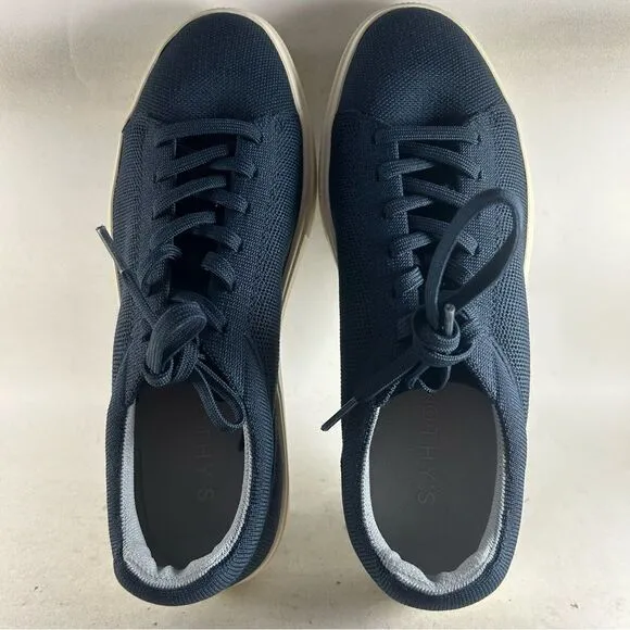 NEW Rothy’s RS02 Men’s Shoes Lace Up Sneakers Knit Navy Blue Size 12
