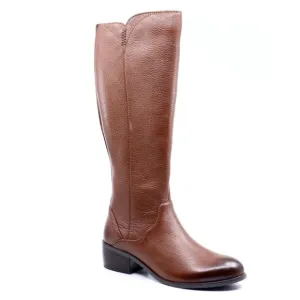 NEW SALVIA gilly calf-high boot in pebble cuoio