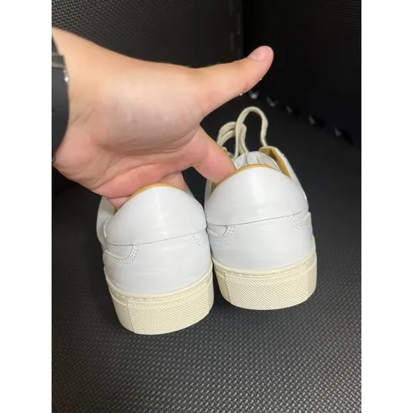 NEW Soludos Mens White Leather Porto‎ Ibiza Sneakers Size 8 Shoes