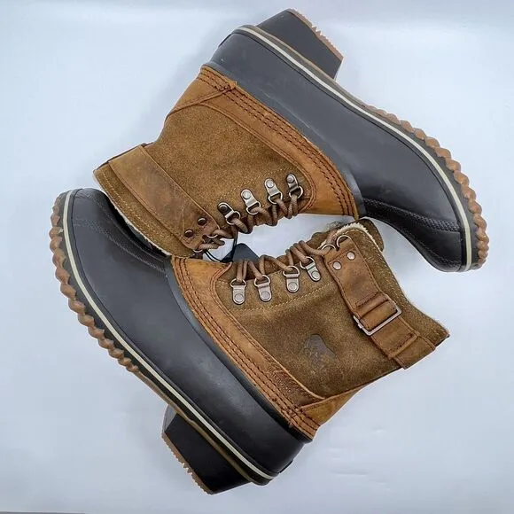 NEW SOREL FANCY LACE II Waterproof Winter Boots Women 10 Fleece Lined‎ Insulated