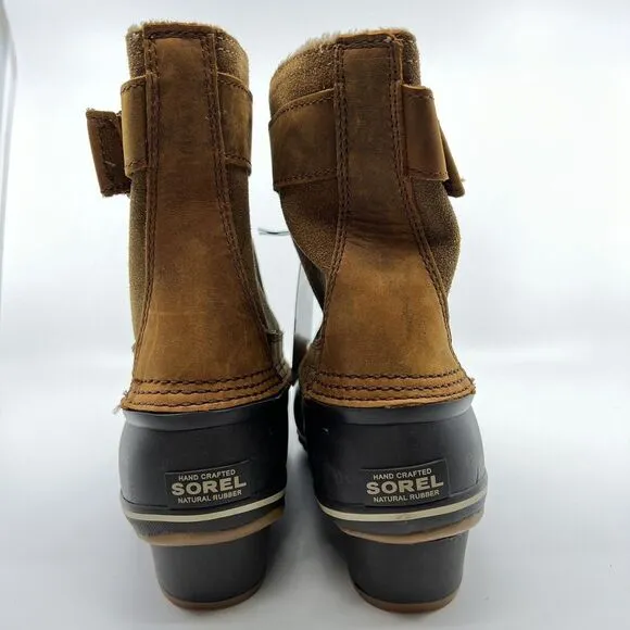 NEW SOREL FANCY LACE II Waterproof Winter Boots Women 10 Fleece Lined‎ Insulated