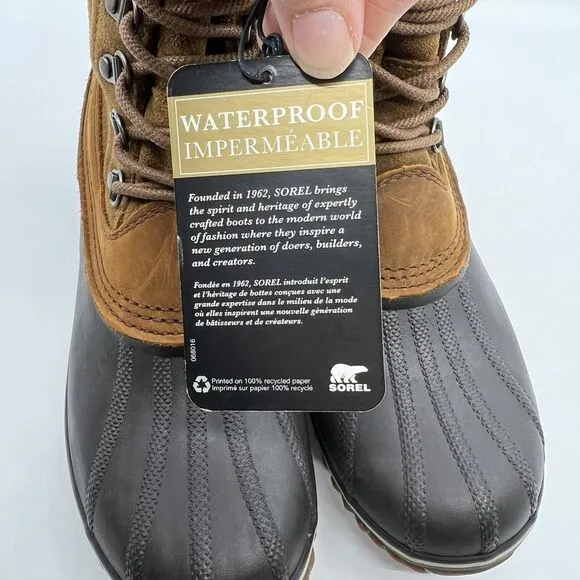 NEW SOREL FANCY LACE II Waterproof Winter Boots Women 10 Fleece Lined‎ Insulated