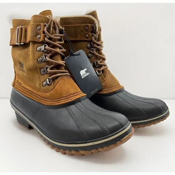 NEW SOREL FANCY LACE II Waterproof Winter Boots Women 10 Fleece Lined‎ Insulated