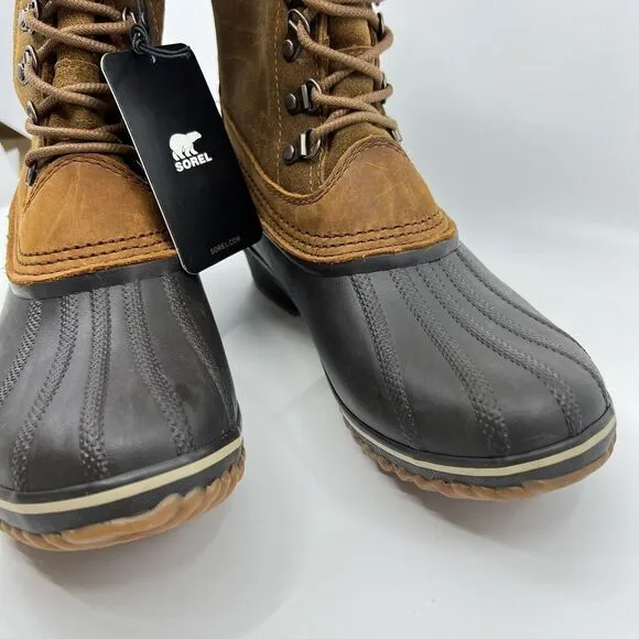 NEW SOREL FANCY LACE II Waterproof Winter Boots Women 10 Fleece Lined‎ Insulated