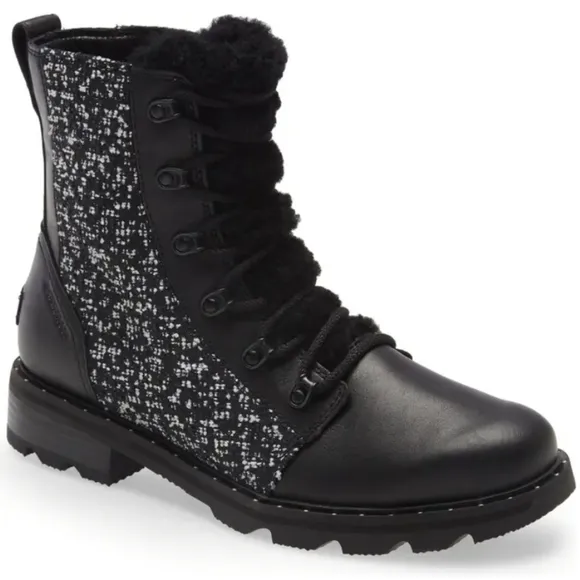 NEW! SOREL Lennox Lace Up Cozy Waterproof Boots 6.