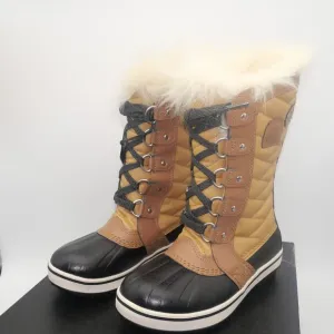 NEW Sorel Tofino II Youth 1 Winter Snow Boots WP Insulated Curry Brown Big Kids