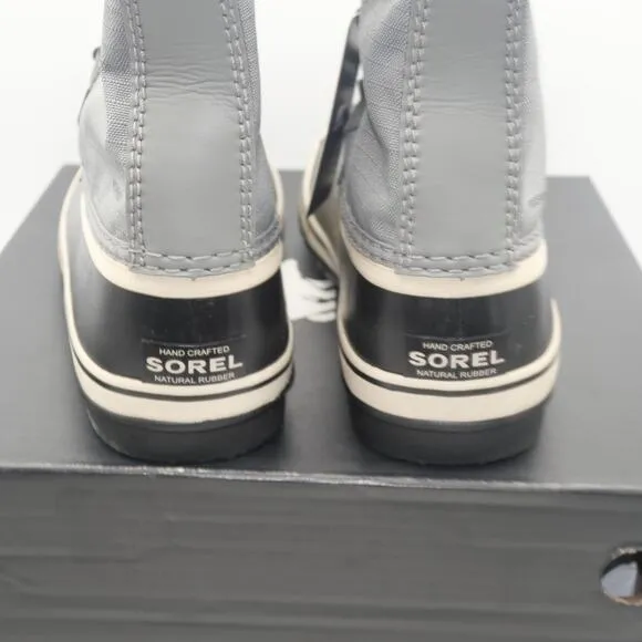 NEW Sorel Winter Carnival Boots Women's 7 Quarry Gray Black Insulated WP