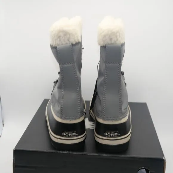 NEW Sorel Winter Carnival Boots Women's 7 Quarry Gray Black Insulated WP