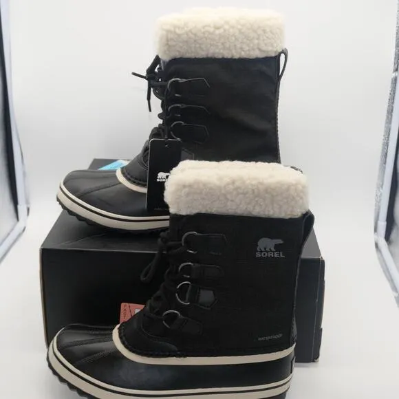 NEW Sorel Winter Carnival Boots Women's 8 Black Insulated Waterproof No Box