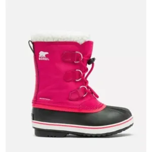 NEW! Sorel Youth Yoot Pac Nylon Waterproof Boot Bright Rose Pink Big Kid Size 7