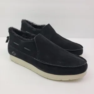 NEW Sperry Moc Sider WR Mens Size 10.5 Black Suede Comfort Shoes STS23724