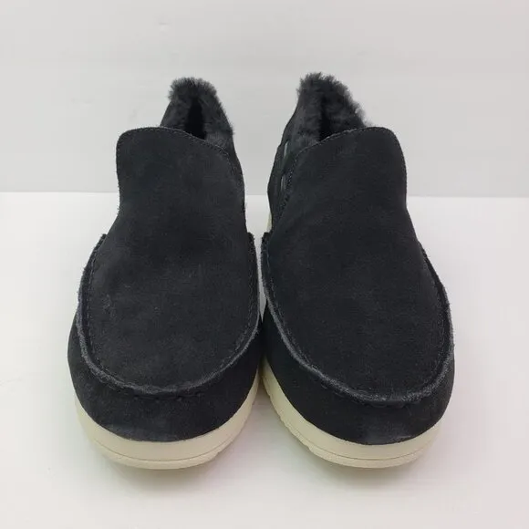 NEW Sperry Moc Sider WR Mens Size 9.5 Black Suede Comfort Shoes STS23724