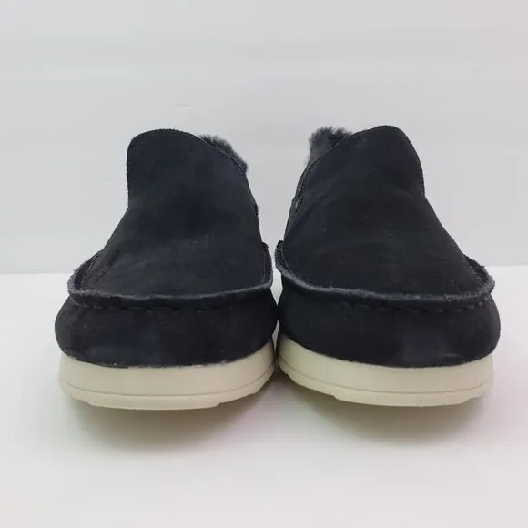 NEW Sperry Moc Sider WR Mens Size 9.5 Black Suede Comfort Shoes STS23724