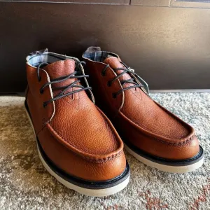 NEW Toms Men's Chukka Boots Waterproof Pull Up Leather Brown Size 11.5