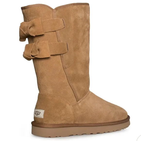 NEW 🆕 UGG ALLEGRA BOW II CHESTNUT BOOTS - WOMEN'S size 6