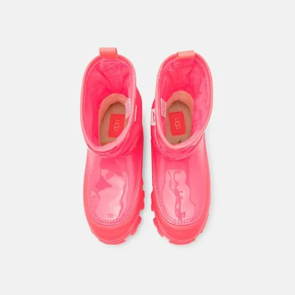 NEW UGG Classic Brellah Mini Logo Stripe Boots coral for women 563tn
