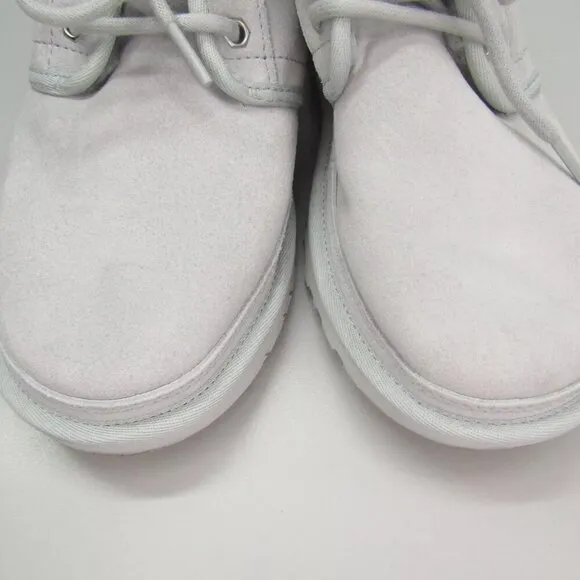 NEW UGG Womens Neumel Boots Ankle Lace-Up Lined Round Toe Warm Flat Gray Size 6