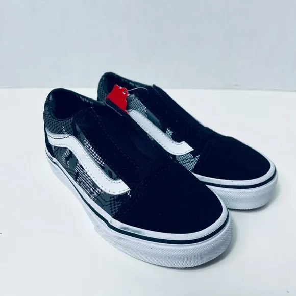 NEW Vans Kids Grade School ComfyCush Old Skool Camo Sneaker Size 11.5K