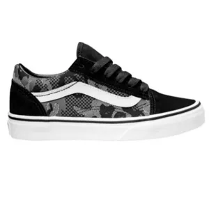 NEW Vans Kids Grade School ComfyCush Old Skool Camo Sneaker Size 11.5K