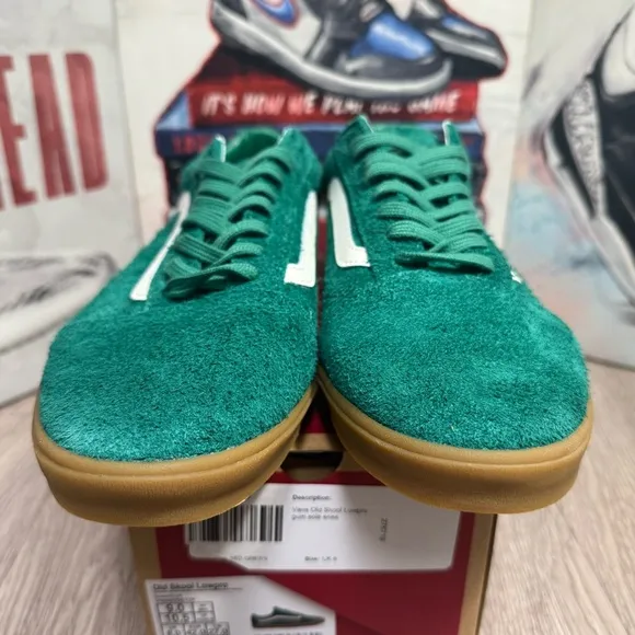 New Vans Old Skool LowPro Green/Gum Sneakers Low-Top Shoes Sizes 8.5, 9 Men
