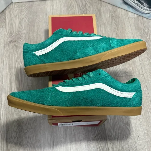 New Vans Old Skool LowPro Green/Gum Sneakers Low-Top Shoes Sizes 8.5, 9 Men