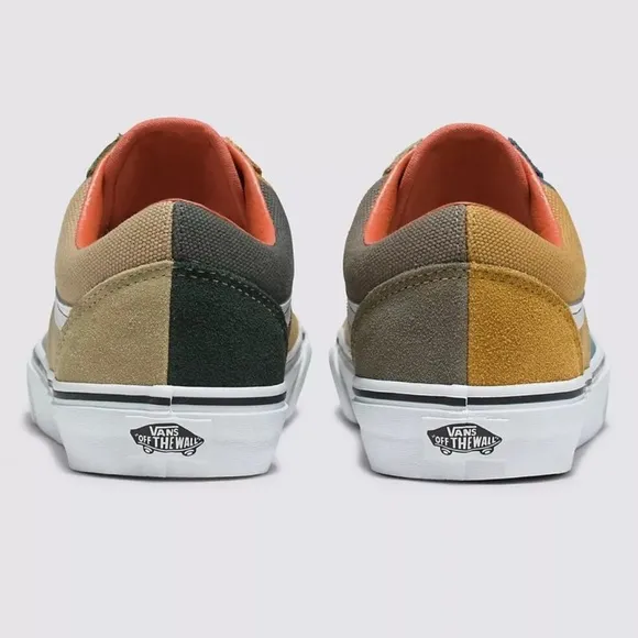 New Vans Old Skool Split Duck Canvas Multi Sneakers Low-Top Shoes Men’s 6 1/2