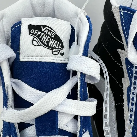New Vans Sk8-Hi Bolt Suede Canvas True Blue Shoes VN0A5JIVTBB Men’s Size 9