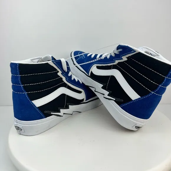 New Vans Sk8-Hi Bolt Suede Canvas True Blue Shoes VN0A5JIVTBB Men’s Size 9