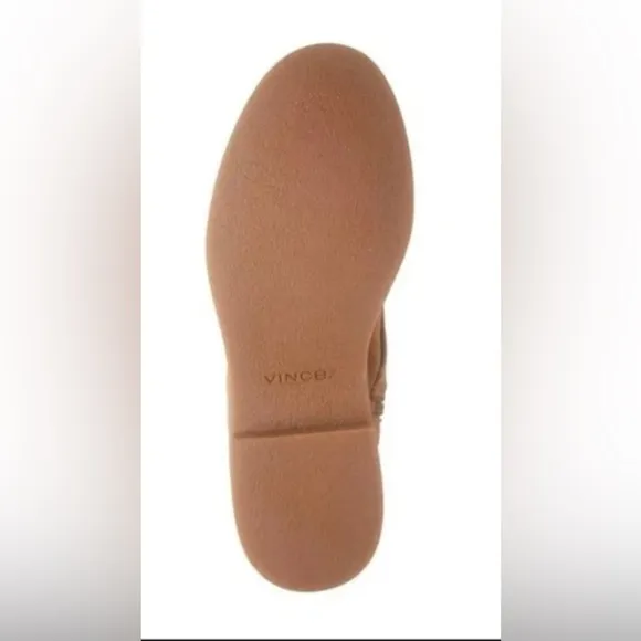 🔥NEW🔥 VINCE Kady Golden Tan Suede Waterproof Combat Boot Women's 5