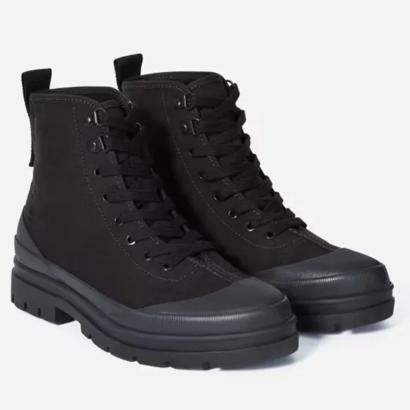New w/Box Everlane Black Canvas Boots