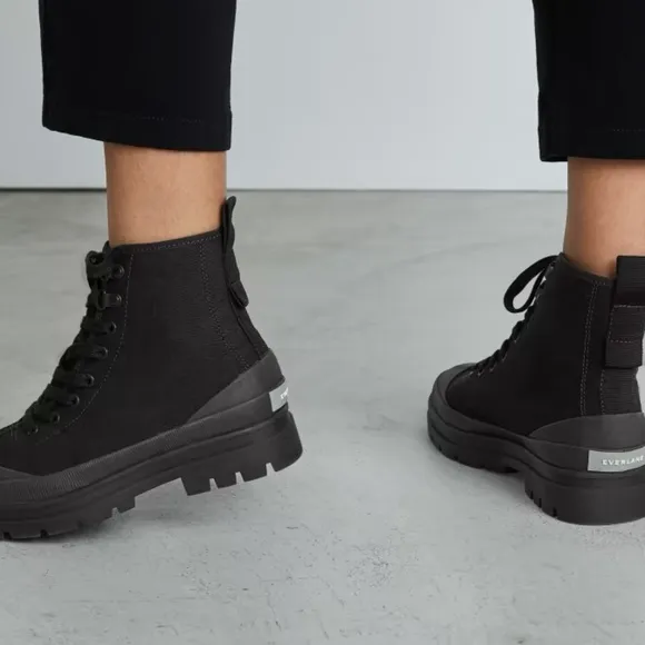 New w/Box Everlane Black Canvas Boots