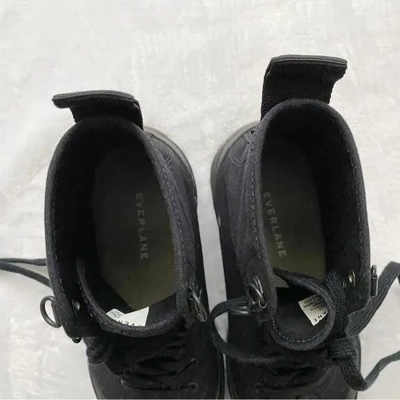 New w/Box Everlane Black Canvas Boots
