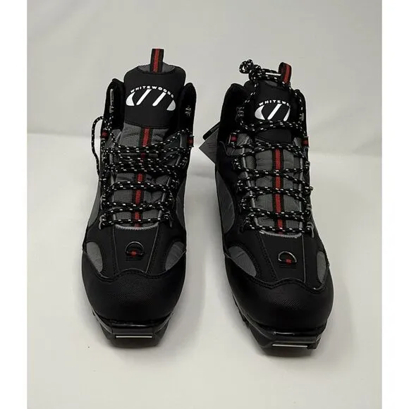 New Whitewoods‎ Nordic Cross Country Ski Boots Black Insulated - Sz 10.5 EUR43