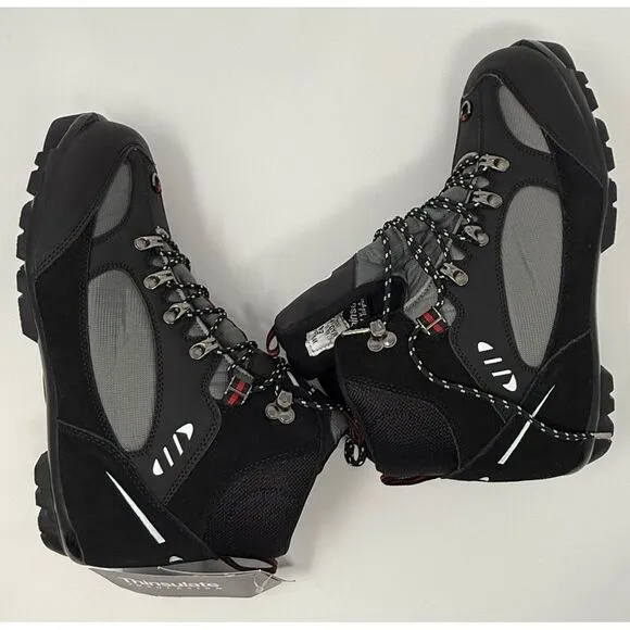 New Whitewoods‎ Nordic Cross Country Ski Boots Black Insulated - Sz 10.5 EUR43