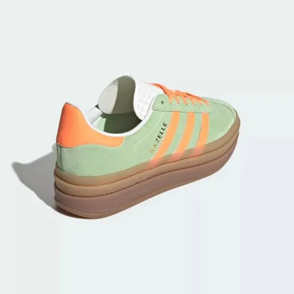 [NEW] Women's adidas Gazelle Bold Shoes Green IH7495