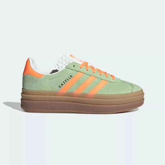 [NEW] Women's adidas Gazelle Bold Shoes Green IH7495