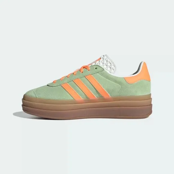 [NEW] Women's adidas Gazelle Bold Shoes Green IH7495