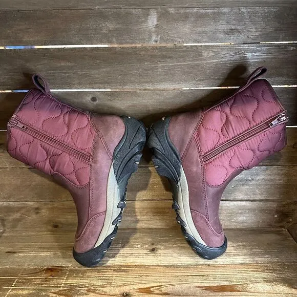 New Womens Keen Betty Maroon Insulated Waterproof Snow Winter‎ Boots Size 6 M