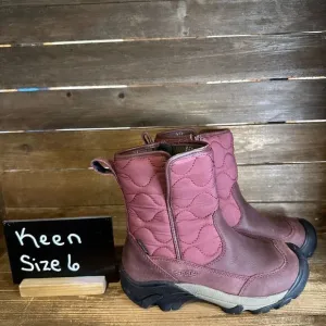 New Womens Keen Betty Maroon Insulated Waterproof Snow Winter‎ Boots Size 6 M
